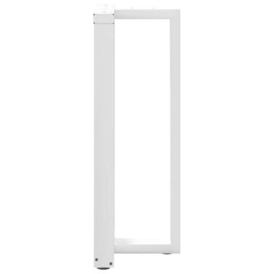 Bartafelpoten 2 st T-vormig 50x35x(100-101) cm staal wit