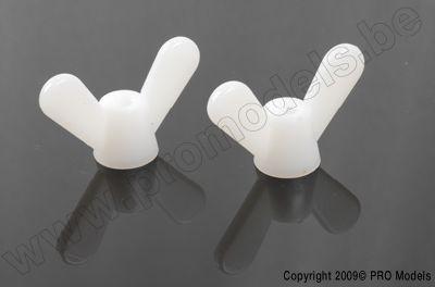 Vleugelmoer, M6, Nylon (2st) Vleugelmoer, M6, Nylon (2st)