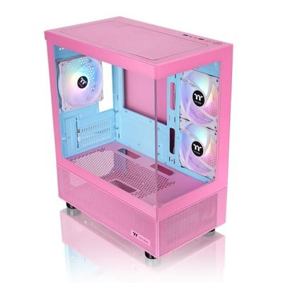 Thermaltake View 170 TG ARGB Bubble Pink Micro-tower Gaming-behuizing Pink, Blauw