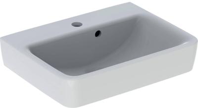 Geberit Renova Plan Fontein 50x38x16,5 cm 1 Kraangat Met Overloop Wit Geberit Renova Plan Fontein 50x38x16,5 cm 1 Kraangat Met Overloop Wit