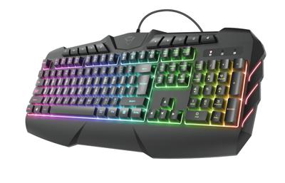 Trust GXT881 ODYSS Semi-Mechanical Keyboard Toetsenbord Zwart Trust GXT881 ODYSS Semi-Mechanical Keyboard Toetsenbord Zwart