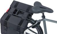 Basil tour dubbele fietstas - waterafstotend - 28l - zwart - thumbnail