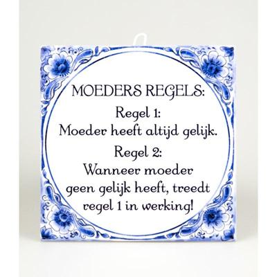 Paperdreams Tegel - Moeders regels