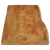 Tafelblad met natuurlijke rand 110x40x2,5 cm massief mangohout - thumbnail