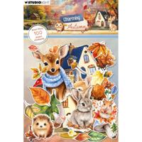 Studio Light • charming autumn paper elements leaves, animals & houses - thumbnail
