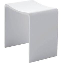 Saqu Spa Deluxe solid surface kruk 40x30x42,5cm mat wit