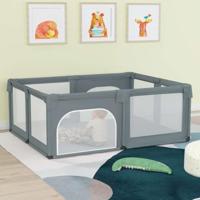 VidaXL Babybox met 2 deuren oxford stof lichtgrijs - thumbnail