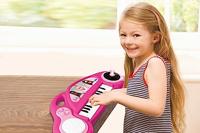 Barbie elektronische kinderpiano met lichteffecten en microfoon - thumbnail