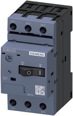 Siemens 3RV1011-1HA10 Vermogensschakelaar 1 stuk(s) 3x NO Instelbereik (stroomsterkte): 5.5 - 8 A Schakelspanning (max.): 690 V/AC (b x h x d) 45 x 90 x 81 mm Siemens 3RV1011-1HA10 Vermogensschakelaar 1 stuk(s) 3x NO Instelbereik (stroomsterkte): 5.5 - 8 A Schakelspanning (max.): 690 V/AC (b x h x d) 45 x 90 x 81 mm