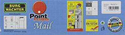 Burg Wächter 61110 MAIL 5877 E Brievenbus Staal IJzer Sleutelslot