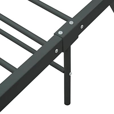 Bedframe metaal grijs 90x200 cm Bedframe metaal grijs 90x200 cm