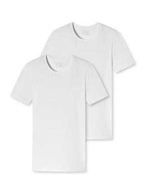 2-Pack heren T-Shirts - 95/5 - Biologisch katoen - Mannen ondershirt korte mouwen - Ronde hals