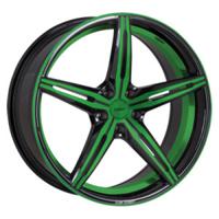 Oxigin 23 Diamond neon green polish - thumbnail