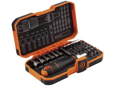 Bahco 59/S36BCR Bitset 36-delig Plat, Kruiskop Phillips, Kruiskop Pozidriv, Zeskant, Buiten-zesrond (TX)