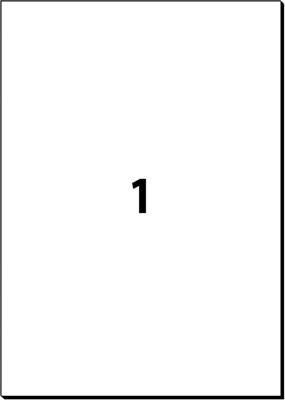 Sigel LA230 210 x 297 mm Papier Wit 25 stuk(s) Weer verwijderbaar Universele etiketten 25 vel DIN A4