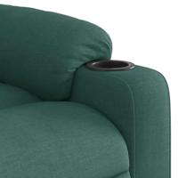 Fauteuil verstelbaar stof donkergroen - thumbnail
