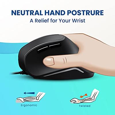 Perixx Vertikal Perimice-515 II Ergonomische muis USB Optisch Zwart 6 Toetsen 1600 dpi Ergonomisch Perixx Vertikal Perimice-515 II Ergonomische muis USB Optisch Zwart 6 Toetsen 1600 dpi Ergonomisch