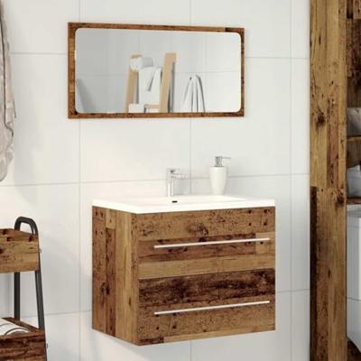 Wastafelmeubel 60x38,5x48 cm spaanplaat oud hout Wastafelmeubel 60x38,5x48 cm spaanplaat oud hout