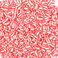 Vaessen Creative • strijkkralen tweekleurig rood-wit 550st. - thumbnail