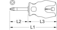 KS Tools 159.1141 1591141 Kruiskop schroevendraaier PH 1 DIN ISO 8764 - thumbnail