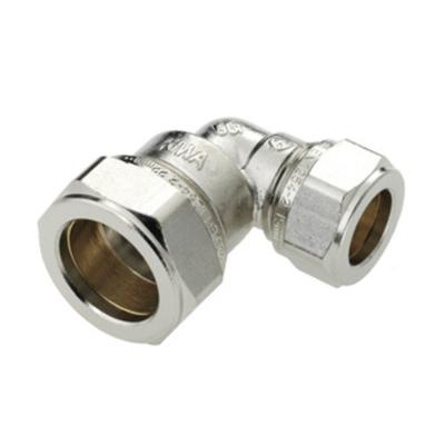 Bonfix knelkoppeling - Verloopknie - 15mm x 12mm - Vertint Messing