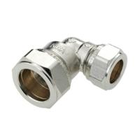 Bonfix knelkoppeling - Verloopknie - 15mm x 12mm - Vertint Messing - thumbnail