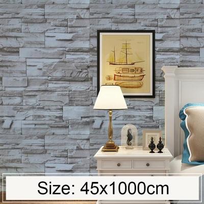 Stucwerk baksteen creatieve 3D steen baksteen decoratie behang Stickers slaapkamer woonkamer muur waterdicht Wallpaper Roll grootte: 45 * 1000cm