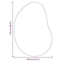 Tapijt Antraciet 120 x 170 cm Polyester - thumbnail