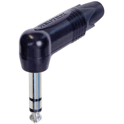 Neutrik NP3RX-BAG Stereo jack kabeldeel haaks zwart