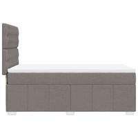 Boxspring met matras stof taupe 80x200 cm - thumbnail