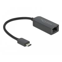 Delock 66645 Adapter USB Type-C male naar 2,5 Gigabit LAN compact - thumbnail