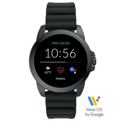 Fossil FTW4047 Horloge Gen. 5E Sport Smartwatch siliconen band 42 mm