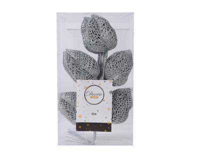Spray plc l2b16h36 cm zilver 10st kerst Decoris - Decoris Spray plc l2b16h36 cm zilver 10st kerst Decoris - Decoris