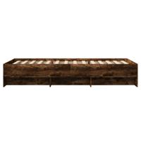 Bedframe zonder matras hout gerookt eikenkleurig 100x200 cm - thumbnail