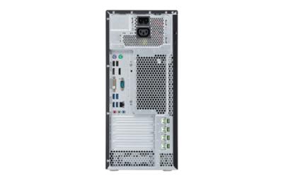 Fujitsu ESPRIMO P756/E90+ DDR4-SDRAM i3-6100 Desktop Intel® Core™ i3 4 GB 128 GB SSD Windows 7 Professional PC Zwart, Rood