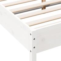 Bedframe massief grenenhout wit 135x190 cm - thumbnail