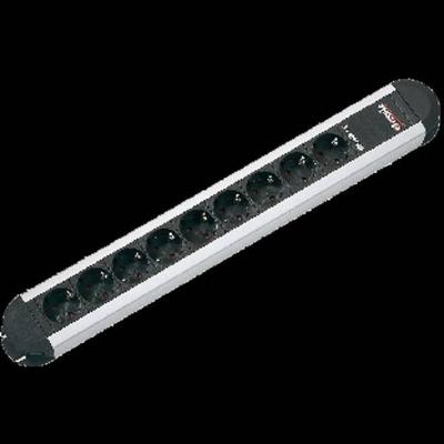 BACHMANN PRIMO stekkerdoos 3x geaard contact, aluminium, 1,75m