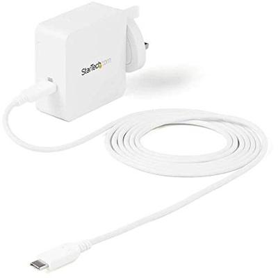 StarTech.com USB C wandlader - 60W PD 1m kabel - Draagbare USB Type C snellader - Universele adapter Dell XPS, Lenovo X1 Carbon, HP Elitebook, Macbook Surface Pro 7 - USB IF/CE-gecertificeerd (WCH1CUK)