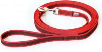 Lange lijn hond - Antislip - 20mm x 3m - Met handvat - Rood - thumbnail