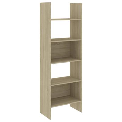 Boekenkast 60x35x180 cm bewerkt hout sonoma eikenkleurig