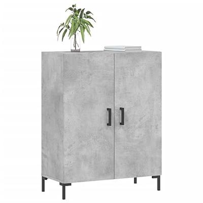 Dressoir 69,5x34x90 cm bewerkt hout betongrijs