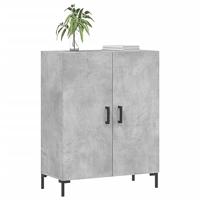 Dressoir 69,5x34x90 cm bewerkt hout betongrijs - thumbnail