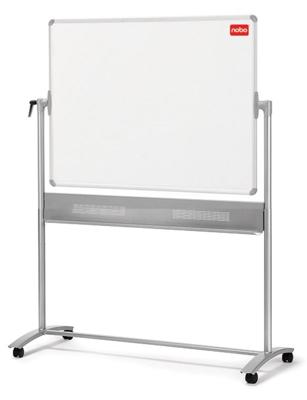 Nobo mobiel magnetisch whiteboard, kantelbaar, emaille, ft 150 x 120 cm