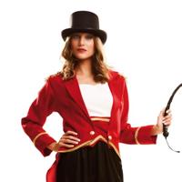 Circusdirecteur Kostuum Dames Kort - thumbnail