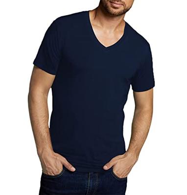 2-pak heren T-shirts V-hals - Velo - Bamboe heren ondershirts korte mouwen - Donkerblauw - Groen - Wit - Zwart