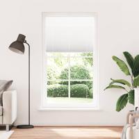 VidaXL Plissé rolgordijn 105x200 cm stofbreedte 104,4cm polyester wit - thumbnail