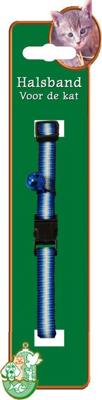 Halsband nylon blauw/wit streep Gebr. de Boon - Gebr de boon