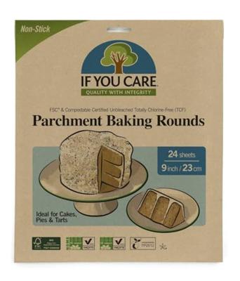 If You Care Bakpapier rond 24st. If You Care Bakpapier rond 24st.