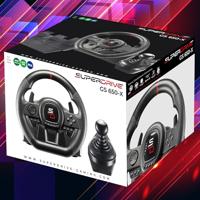Racestuur - SUPERDRIVE - GS650-X - Handmatige versnellingspook - 3 pedalen - Peddels - PS4 / Xbox - thumbnail