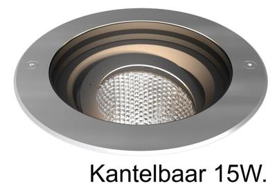 Franssen Led grondspotSpotpro 20cm kantelbaar RVS - 401227